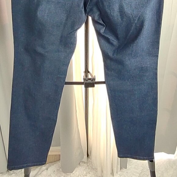 Old Navy RockStar Super Skinny High Rise Deep Blue Jeans Size 14 Short NWOT - Picture 4 of 9